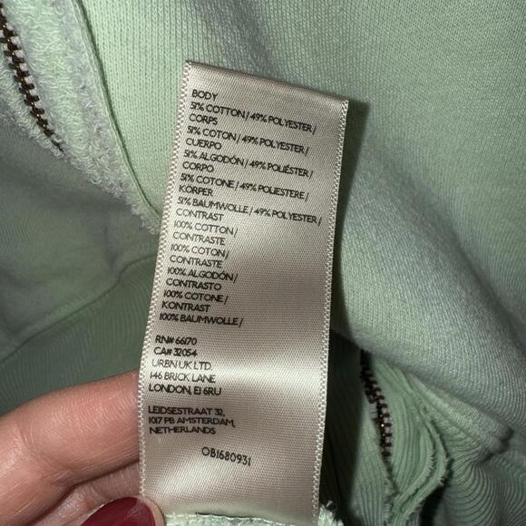 Free People We The Free Camden Hoodie in Gossamer Green Medium Boho Beach Comfy - Picture 8 of 9